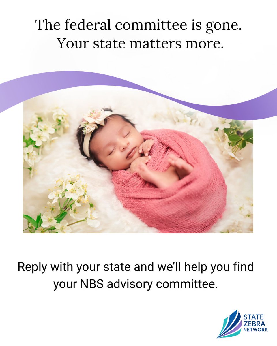 RareRising_Org's tweet photo. Newborn screening is a state-level issue. With the federal ACHDNC dissolved in 2025, state advisory boards and public engagement matter more than ever. Find yours and ask how families can participate. #NewbornScreening #HealthPolicy #statezebranetwork https://t.co/kS3EGnwzz4