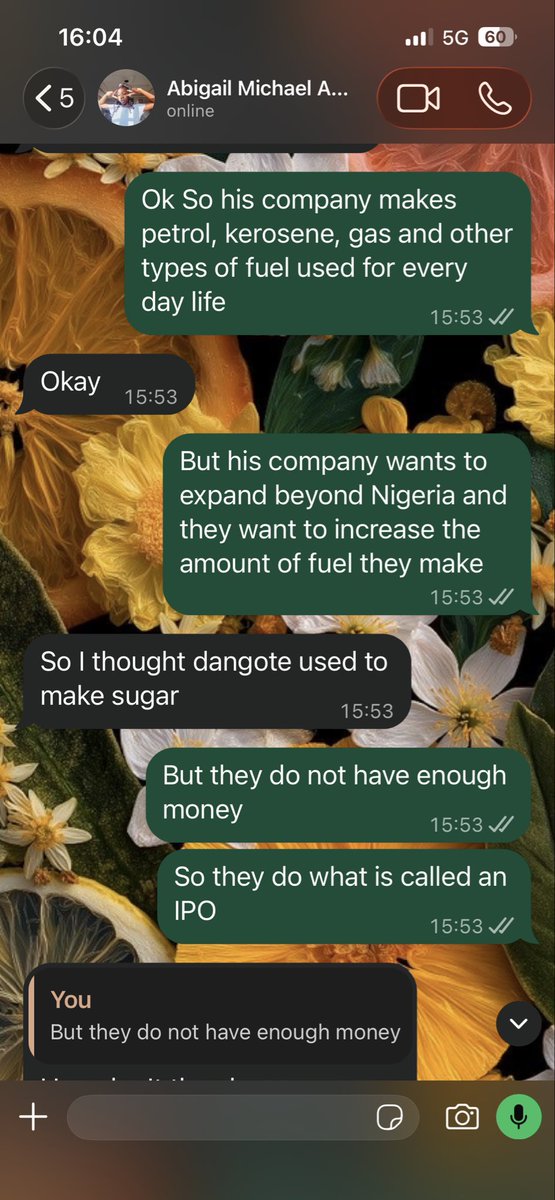 dera_amaka's tweet photo. Dear Alhaji @AlikoDangote, @DangoteGroup , @DangoteCement, @AlikoDangoteFdn 

Your youngest and brightest investor is here. 

My 9 year old friend saw my WhatsApp posts and got curious about the IPO, I tried my very best to explain to her because, why not? https://t.co/r0F9q0nORk