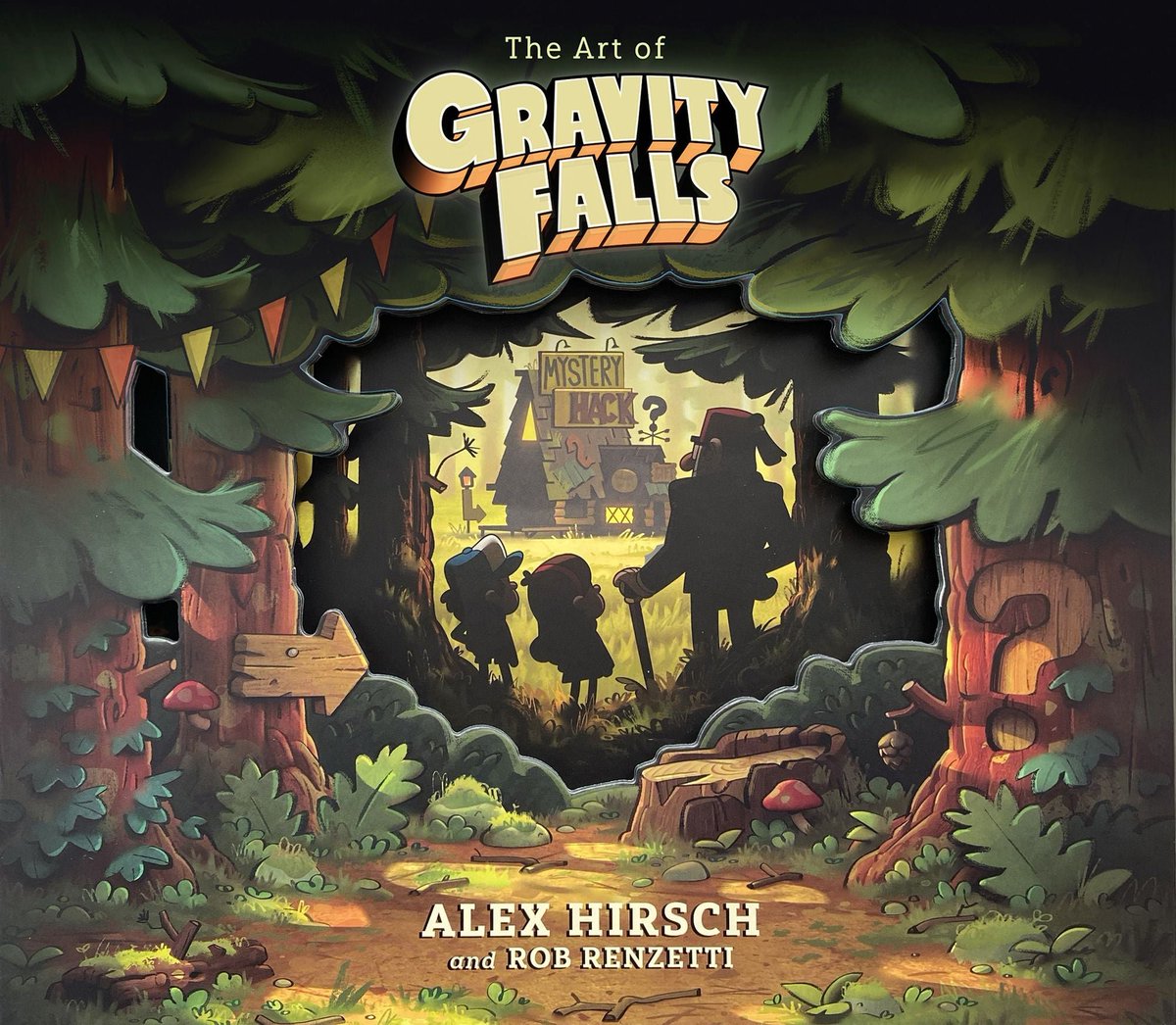 ToonHive's tweet photo. The official ‘Gravity Falls’ artbook responds to fans wanting more of the series.

(📸: @dripperpines) https://t.co/Nd8qq5OBLc