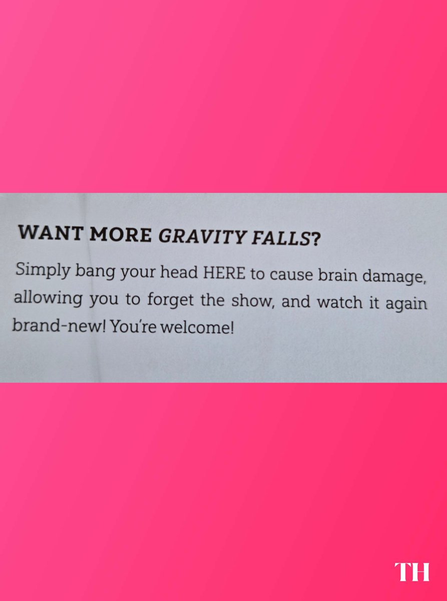 ToonHive's tweet photo. The official ‘Gravity Falls’ artbook responds to fans wanting more of the series.

(📸: @dripperpines) https://t.co/Nd8qq5OBLc