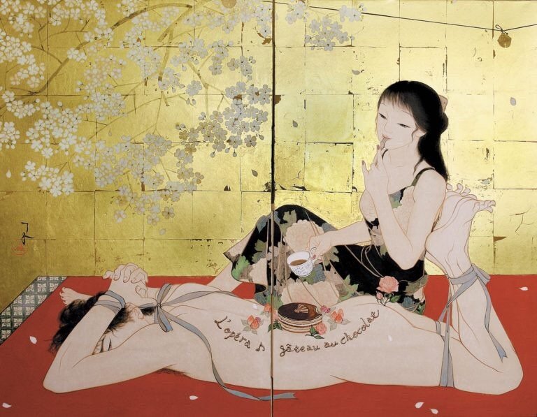 vintagestuff4's tweet photo. For a first date this would already be way too extra, but for a second it could work, still thinking about the rose…🌹

My Man’s Body Dish For L��Opera Gateau Au Chocolat
Ryoko Kimura 🎨 https://t.co/mLTRPxweY4