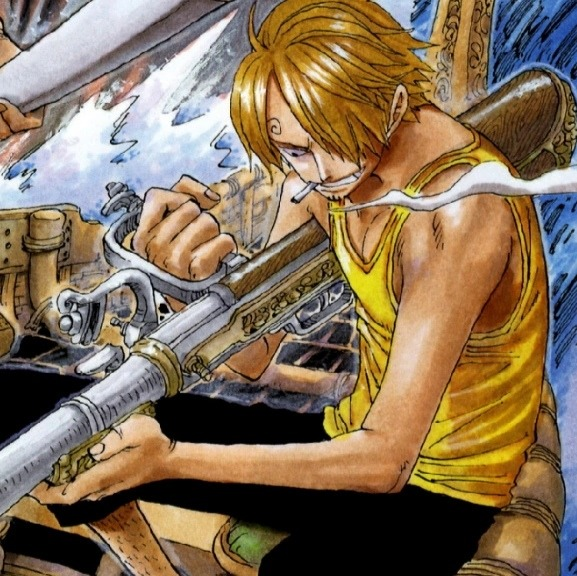 over100tabs's tweet photo. Oda orginally going to have Sanji be a gunner and it showing https://t.co/CwbVgMm8kd
