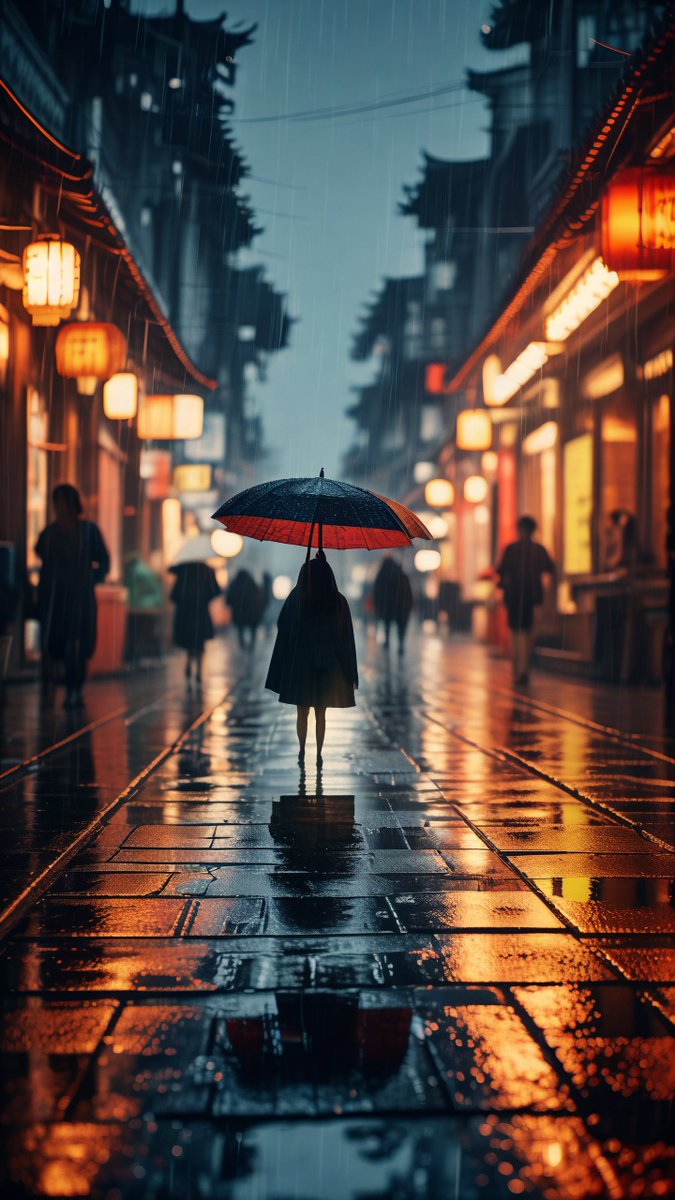 CyrilCagleef's tweet photo. Rainy day, neon signs, and a stranger’s smile – city streets feel like a cozy secret right now. https://t.co/vImYNI4GBA