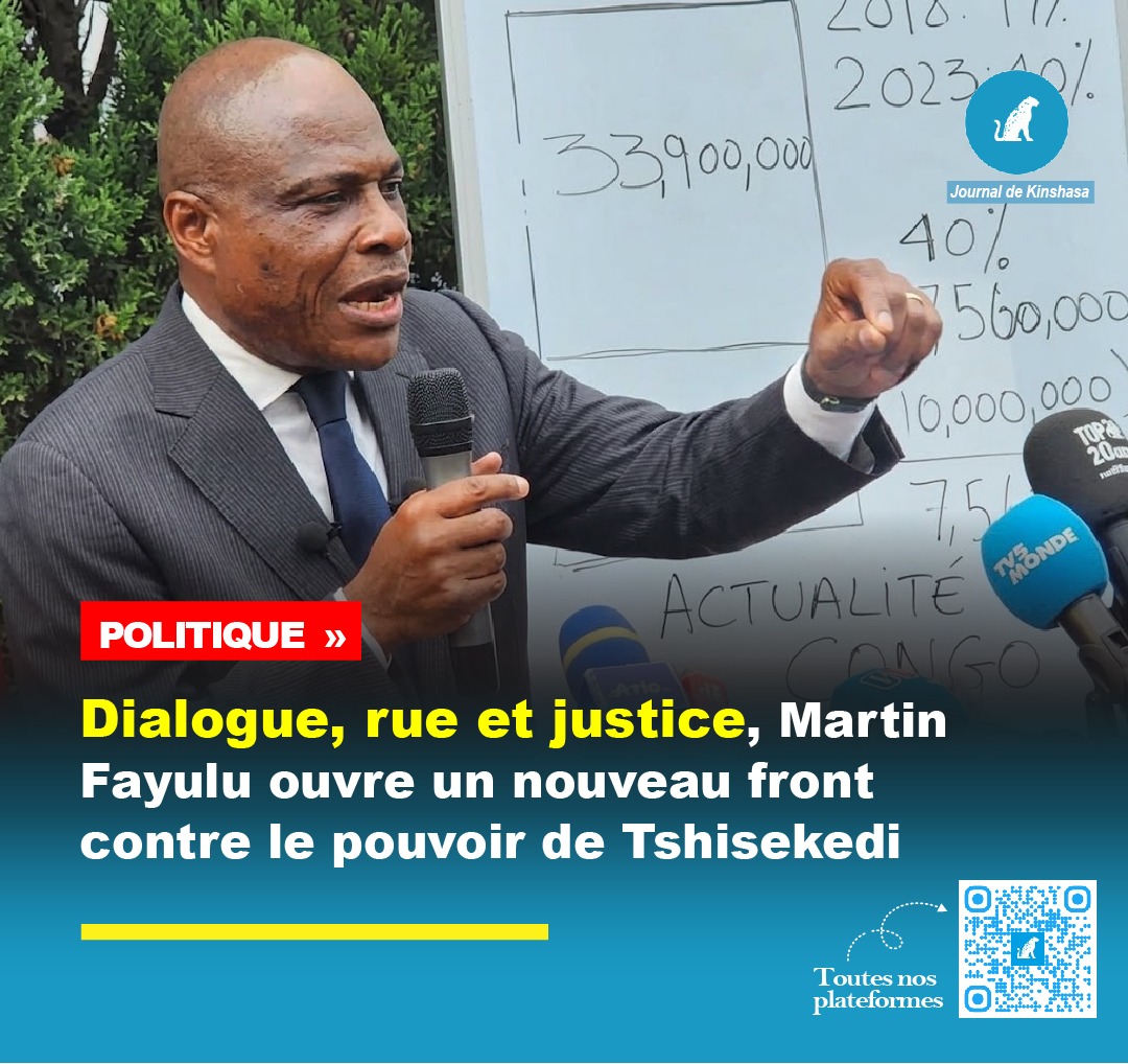 JournalDekin1's tweet photo. Martin Fayulu défend un dialogue national incluant les acteurs armés, annonce une offensive politique et judiciaire après la marche de la C64 et dévoile sa stratégie pour l'Est de la RDC.
 
Lire l'article👉🏼👉🏼https://t.co/W468BMSfRf https://t.co/bvmOhQhtsz
