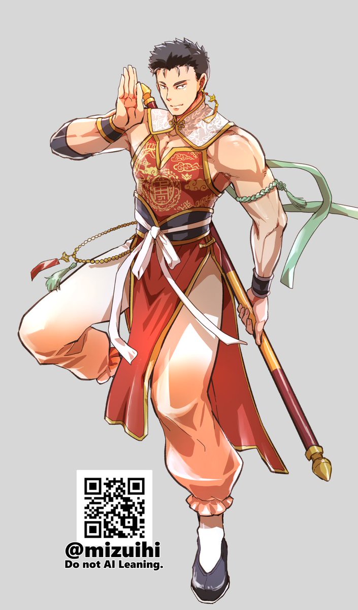 mizuihi's tweet photo. カンフーイサミ
こんなsexy&amp;Cuteなもの出されたら描くしか･･･！！！！！！！！！
本当にありがとうございます。とんでもなくかっこいい&amp;かわいいです https://t.co/ieqpjgArSw