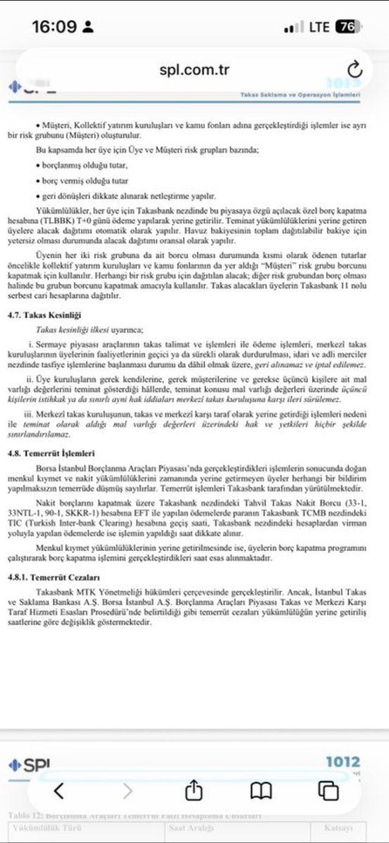 asolt_351's tweet photo. @etinBey23119516 Spk kendi mevzuatında açık ve net ilan etmiş eğer emir saat 13.30 dan önce verdiyseniz ve PBLK oluştuysa paranızı kesin  olarak o günkü T+0 fiyatından hesaplanacak ve temerrüt faizi ile alacaksınız. Para garantisi ise şirket ödemese bile para takasbank garanti fonunda. Sizcehocam https://t.co/iBiDpRnnHG