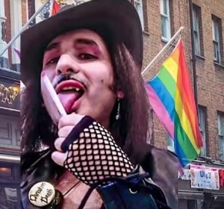 Haqiqatjou's tweet photo. Did you know that, for years, Farid Bahraini's partner in sectarian polemics was a gay Jew?

Meet Hani Salhab, the half Arab half Jew crossdressing goth homosexual who co-founded Farid's Wahhabi platforms. https://t.co/jkRaJoC7xf