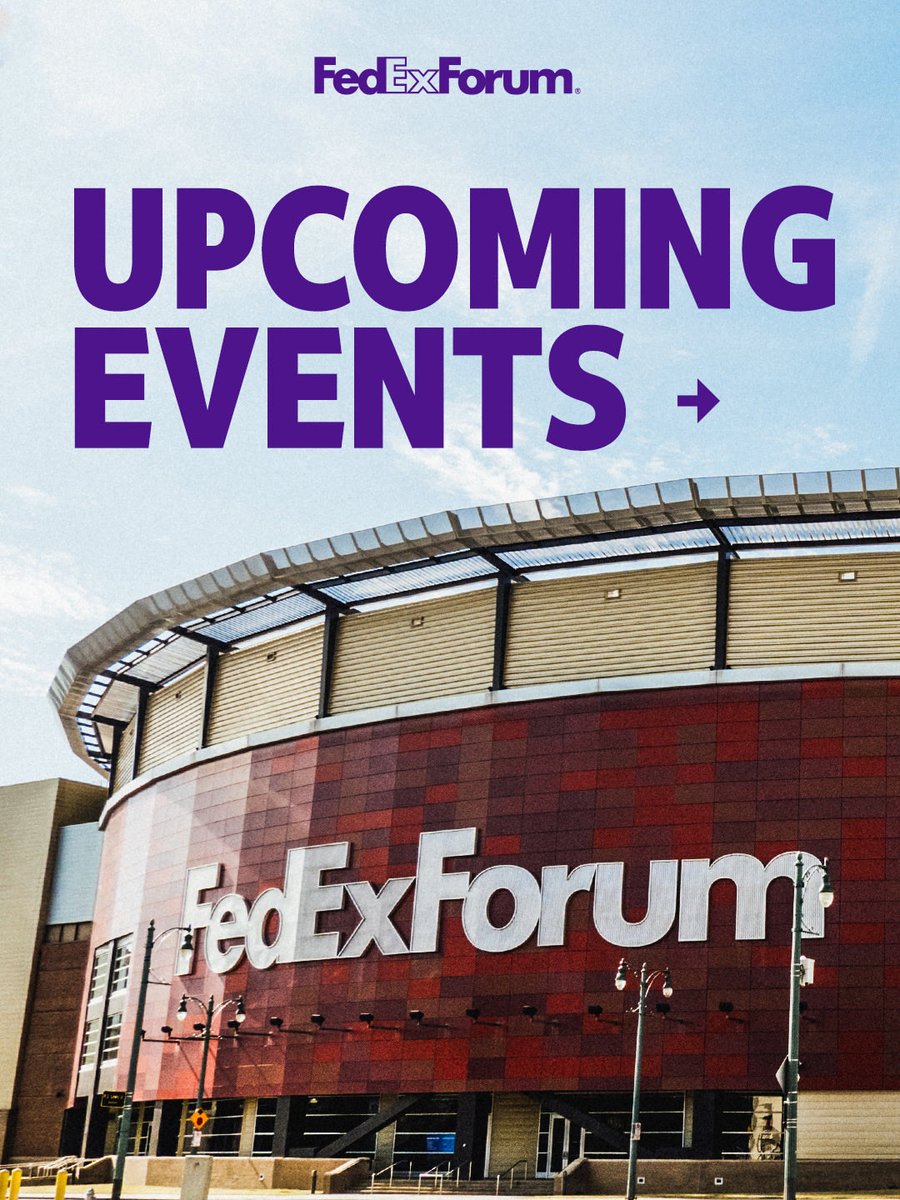 FedExForum's tweet photo. 〽️emphis mark your calendar for our upcoming concerts & events 👀

Coming soon to FedExForum:

🔥 Bryson Tiller: The NEO TRAPSOUL Tour 

🙏 Elevation Nights Tour 2026 with Steven Furtick

💸 Cash Money & No Limit Tour

🎟️ https://t.co/wrPNNjGFpF 

Drop the show you’re most excited about 👇
