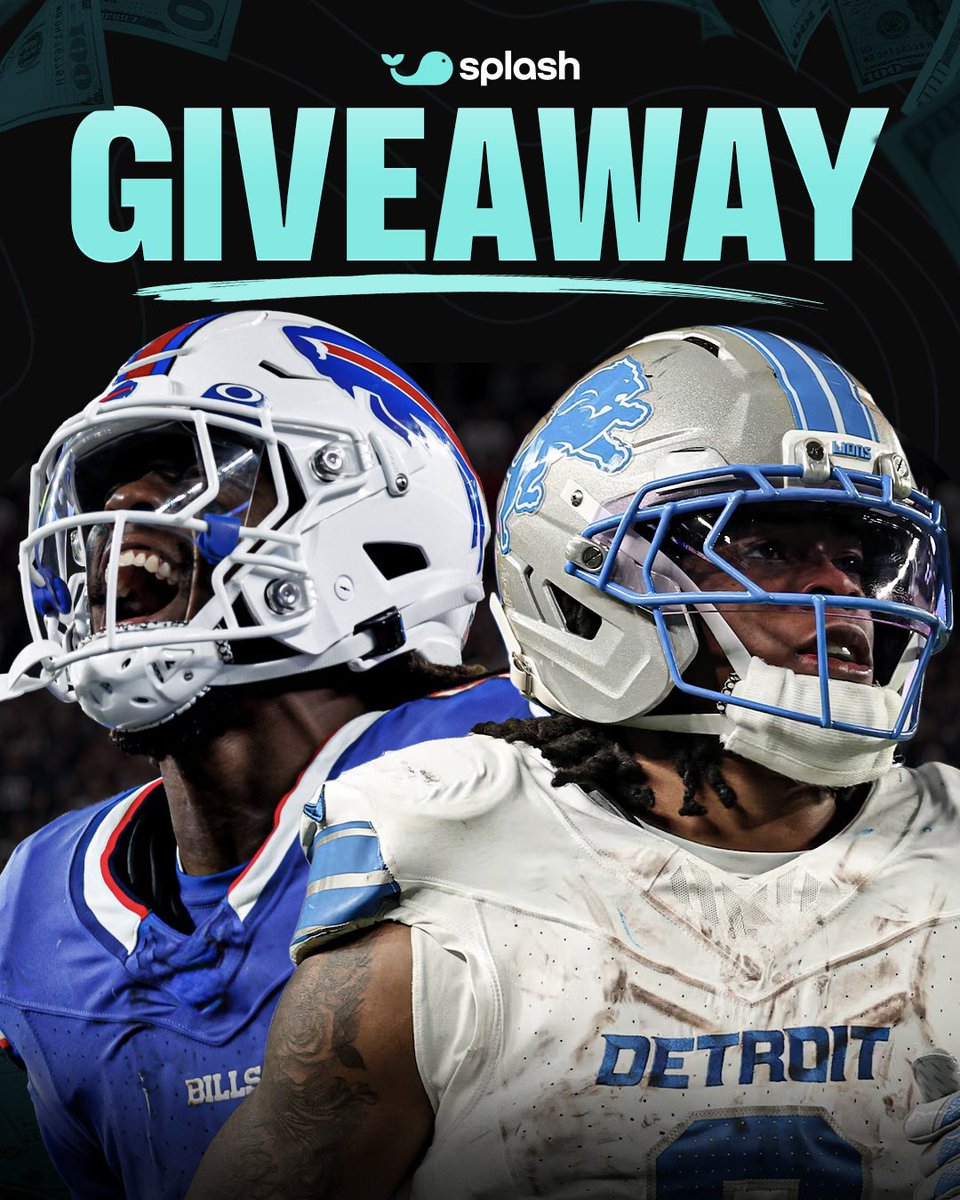 splashsports's tweet photo. 💵 $1,000 QuickPicks Voucher Giveaway! 🏈

If Cook & Gibbs both score a TD tonight, we'll split $1,000 in QuickPicks Vouchers between 10 people who correctly predict the winner and score of tonight's TNF game 🤝

To enter ⬇️

1. Follow @splashgameday 
2. Like & repost this post 🩵
3 Comment your score prediction for the game 💬