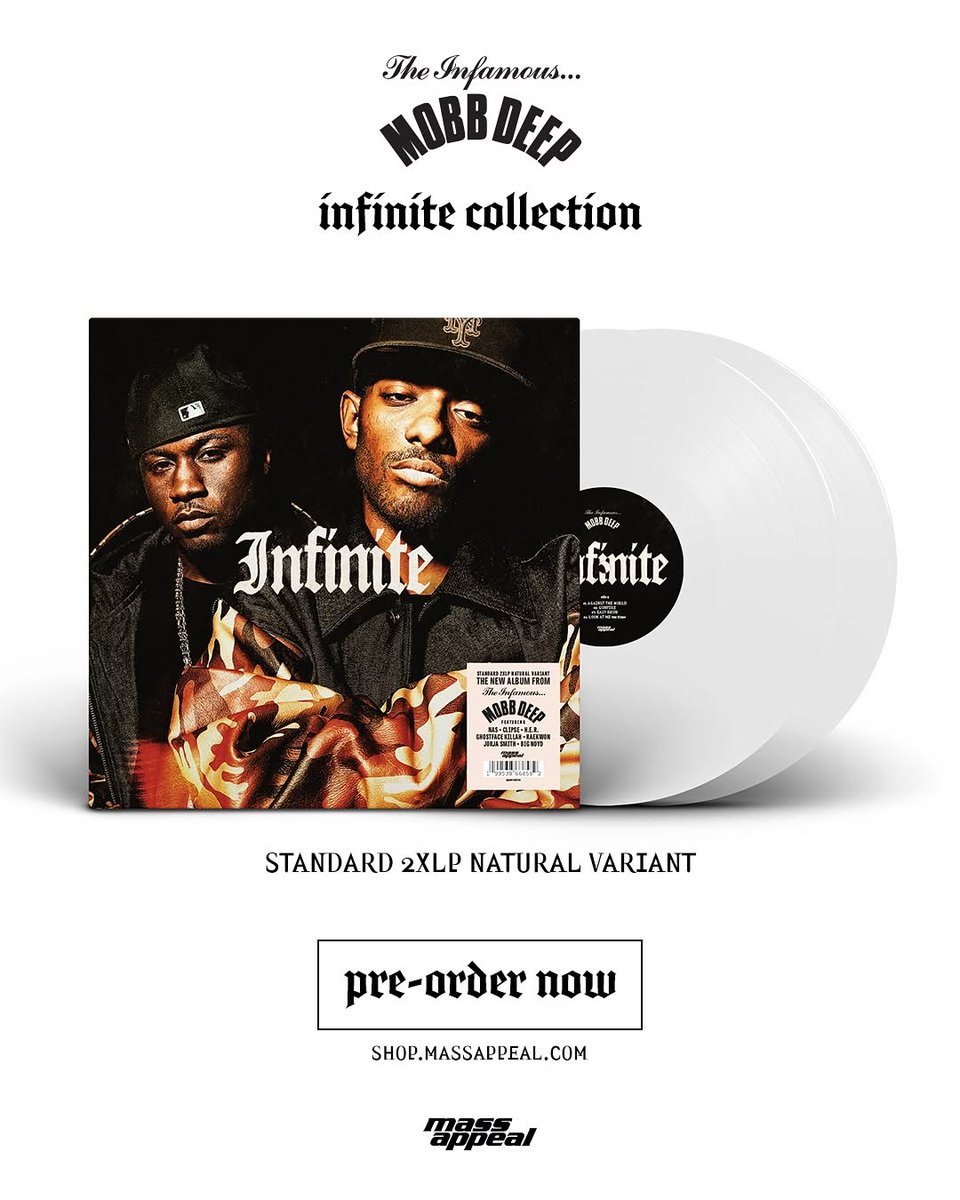 NegaoLazer's tweet photo. The debut collection for Mobb Deep's forthcoming album, , is available now. ♾️ Grab yours with the link in bio🔗

Choose from 2x vinyl variants, a limited-edition CD set, cassette, THUN language collectors cassette, T-shirt, hoodie, crewneck, picture ... https://t.co/H4pviC7evV