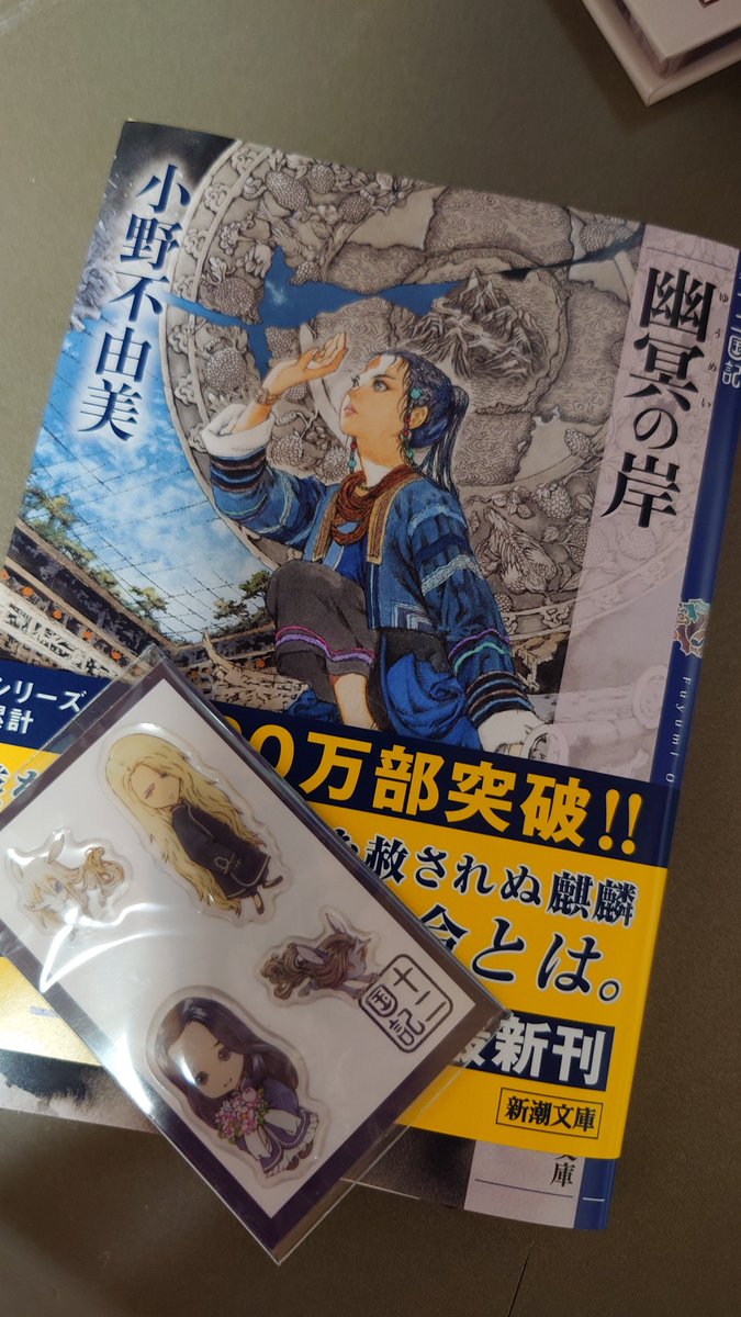 1118loveUTA's tweet photo. 十二国記わたしは驍宗と泰麒の話しが一番好きだ
出先で買えた！
泰麒のブックカバーがもらえる書店に行きたかった😢近くにないから断念
長編小説と手元に置きたい本はやっぱり紙が一番…
#十二国記 https://t.co/yqbBu3b0Qq