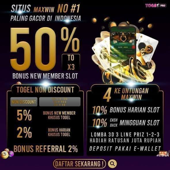 Yoga_Corp's tweet photo. GAMES TARUHAN ONLINE TERBESAR &amp; TERPERCAYA SE-ASIA
#YOGAGROUP
SUDAH  TERBUKTI PALING AMAN &amp; GACOR LINK LOGIN:https://t.co/NCLaomywXK
#hongkongpool #totomacau #foryoupage #TikTokライブ #TikTokAwards26 #TikTokshop #fypシ #trending2026 #angkajitu #Yogapro #viralindo #menkeu #purbaya https://t.co/NaPrrlLpqw