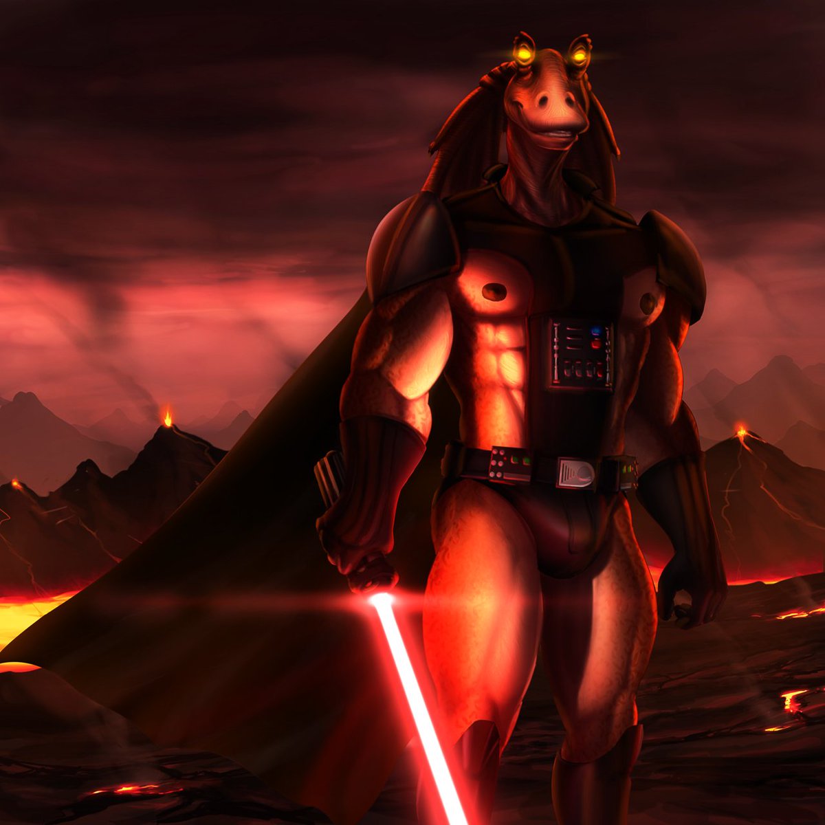 Soldier76RP's tweet photo. Darth Jar Jar is here 😈 https://t.co/ReD3EYZYcD