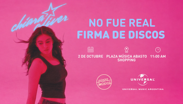UMArgentina's tweet photo. SALE FIRMA DE DISCOS CON MI BESTIE 

Nos vemos en lugar donde suene Chiara Oliver, pero específicamente donde esté firmando "NO FUE REAL".

2 de Octubre, 11 AM, Plaza Música Abasto Shopping ;)
Pre-ordená acá que hay unidades limitadas https://t.co/g3fMIvo4pB https://t.co/yh8uJzuECB
