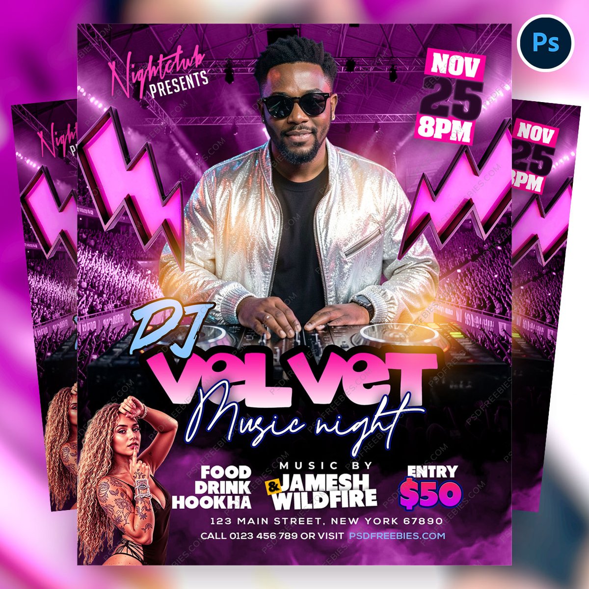 PSDFreebies's tweet photo. Download the Awesome DJ Night Event Flyer PSD Template.
Link Here >> https://t.co/iCEPwe2l1g
#DJNight #DJFlyer #DJEvent #NightClub #MusicParty #PartyFlyer #PSDTemplate #Nightlife #EventFlyer #FlyerDesign https://t.co/p3dE4wzCIy