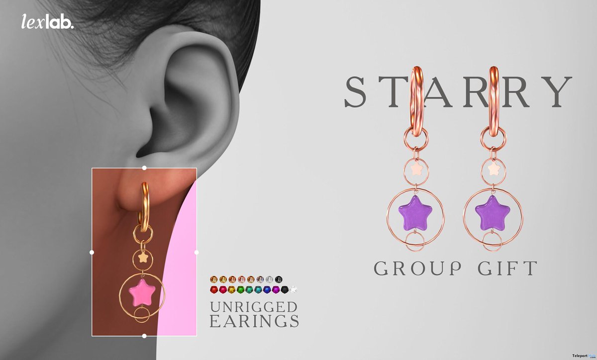 TeleportHub's tweet photo. Starry Earrings September 2026 Group Gift by lexlab - Teleport Hub - Second Life Freebies - #secondlife #freebies #slfreebies #teleporthub #slnews
https://t.co/VTb0sfruRP https://t.co/PyKAzJuZtg