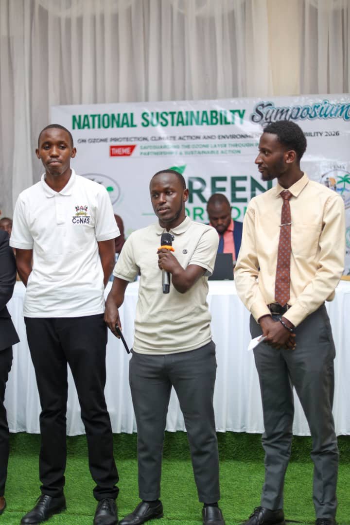 samsonmushabe40's tweet photo. Yesterday, at the National Sustainability Symposium on Ozone Protection, Climate Action and Environmental Sustainability 2026, held at Kyambogo University, had an opportunity to learn and discuss factors contributing to climate change  and specifically the ozone layer depletion. https://t.co/a25D7wpJus