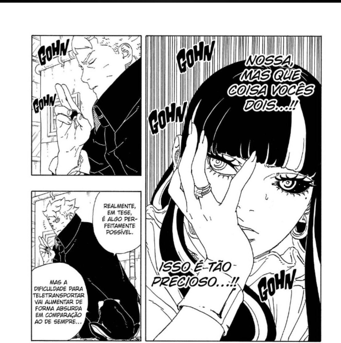 queridoborusara's tweet photo. A Ada já percebeu o romance no ar 💕 

#BorutoCh37 #TwoBlueVortex #BoruSara #Sarada # https://t.co/5ogNlGY3zh