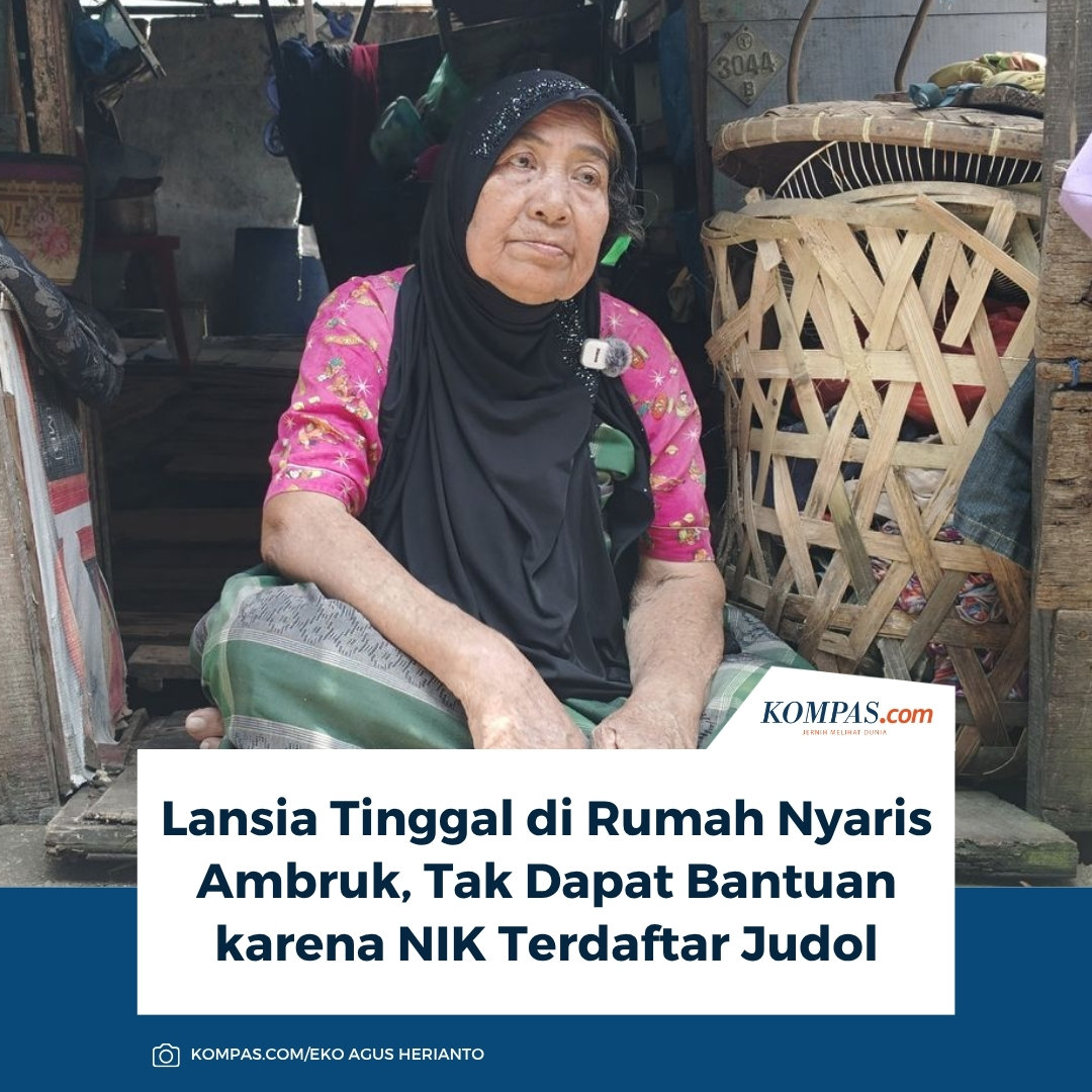 kompascom's tweet photo. Lansia Tinggal di Rumah Nyaris Ambruk, Tak Dapat Bantuan karena NIK Terdaftar Judol

Baca di https://t.co/fjdi4TtKjq https://t.co/Vd6PfiwgI6