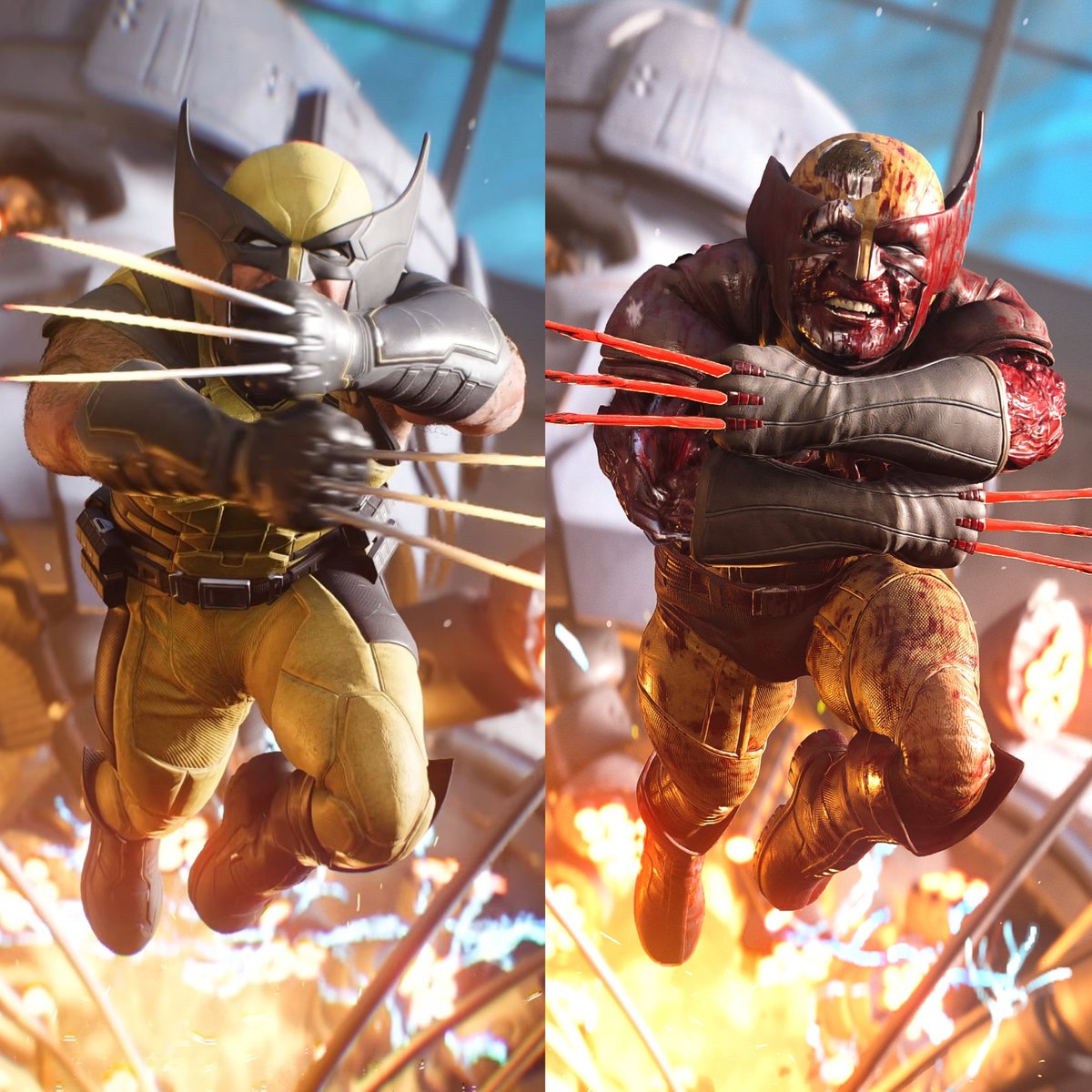 nib95_'s tweet photo. The difference when you play Marvel's Wolverine on the hardest difficulty lol. https://t.co/Sf24HmdDIw