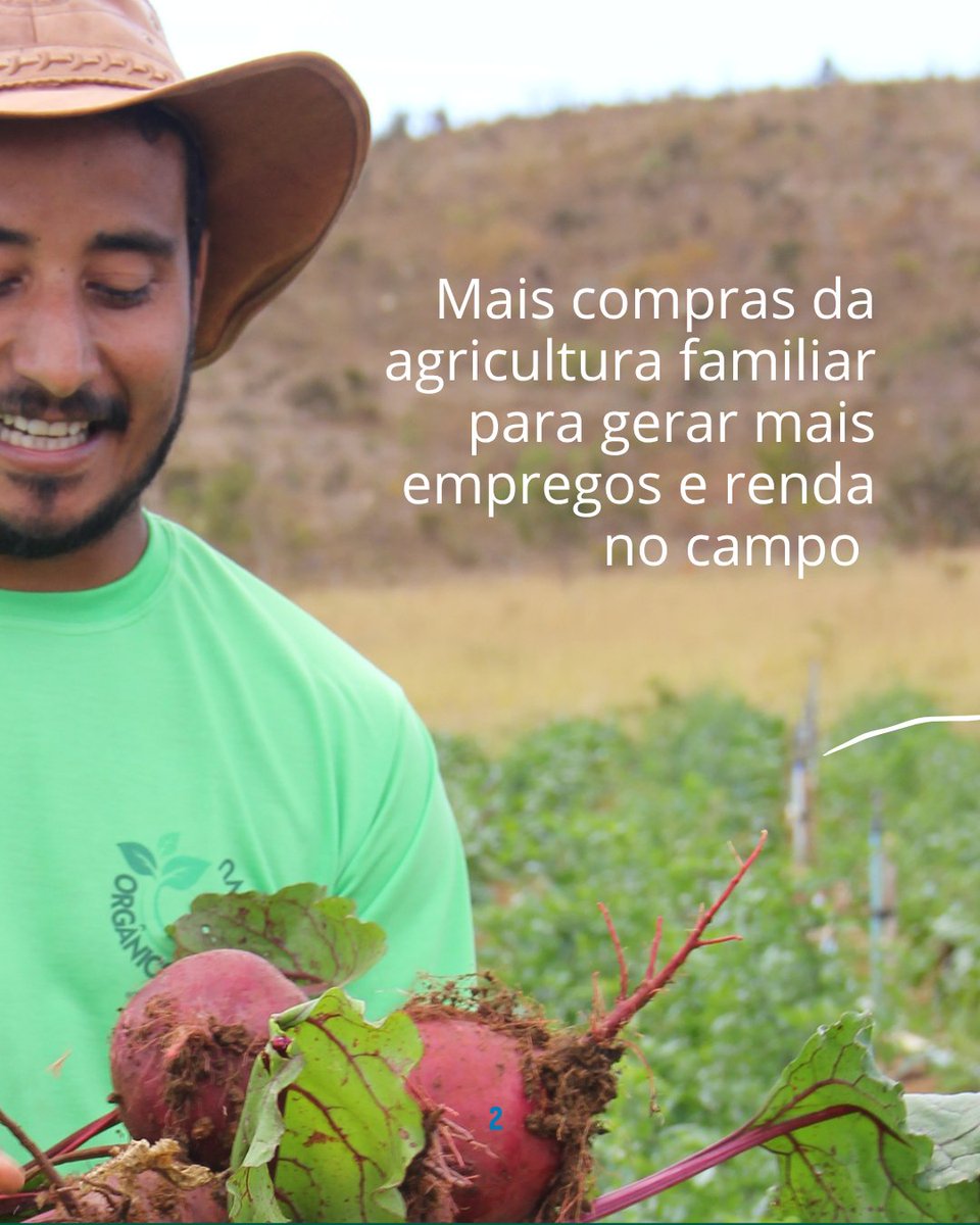 WFPBrasil's tweet photo. 🌱🍽️ Mais do que alimentar estudantes, o PNAE fortalece a agricultura familiar, gera renda no campo e promove sistemas alimentares mais sustentáveis.
Uma política pública que beneficia quem produz e quem aprende. 💚
#PNAE #AgriculturaFamiliar #WFPBrasil #AlimentaçãoEscolar https://t.co/WPiViEhlSB