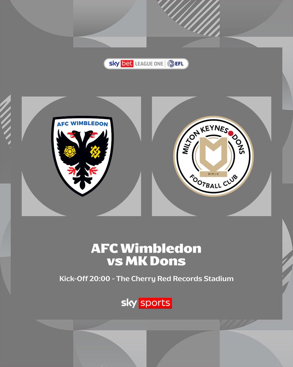 SkyBetLeagueOne's tweet photo. A massive Thursday night fixture! 🍿

#EFL | #SkyBetLeagueOne https://t.co/xe0RtNTtM3