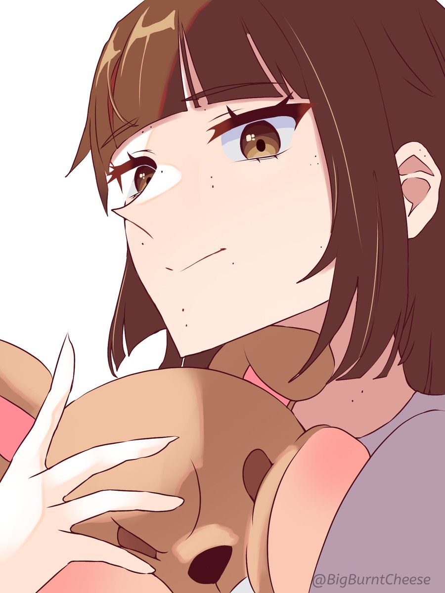 AbsoluteEnryu's tweet photo. Made a fanart of @MikasaAstral's OC. I dunno if I put the moles correctly tho

#artmoots https://t.co/Omp65wkQlt