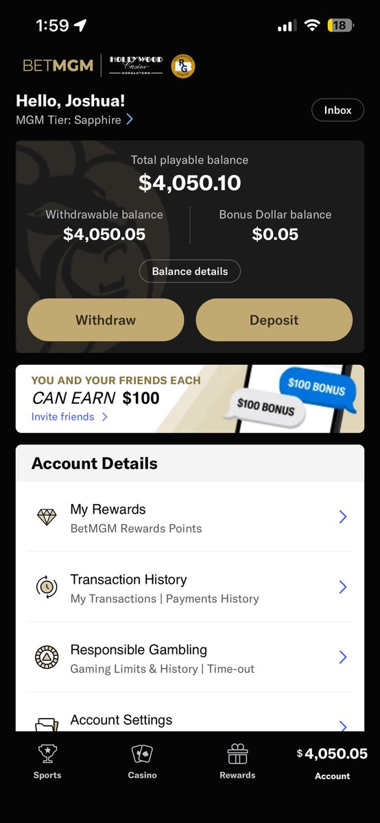 tootrim2g's tweet photo. Turned $20 into $4,000 in a hour on blackjack. Maybe being a degen can be good. https://t.co/akg6RVRJaA