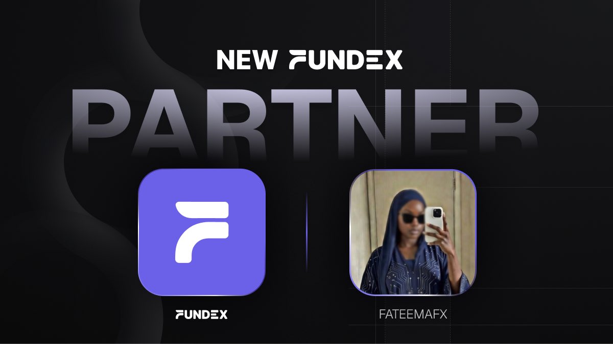 Fateemafx's tweet photo. Officialy partnered with Fundex 🚀

To celebrate the partnership, I’m giving away 3 × $5,000 funded accounts 

To enter : 
1. Follow  @fundex and @Fateemafx 

2. Sign up here: https://t.co/4vSiCJYQ6z

3. Join the community Discord: https://t.co/0x1Evhh7Zm

Winners will be selected within 24 hours. Good luck