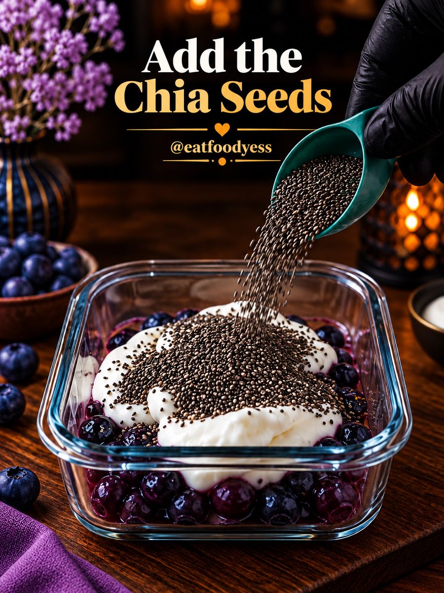 SundayVixkpze's tweet photo. Blueberry Protein Yogurt Bowl

Ingredients: Greek yogurt, light cream cheese, blueberries, honey or maple syrup, vanilla, chia seeds, lemon juice, banana, dark chocolate, and optional blueberry sauce. Mash the blueberries, mix with the yogurt, https://t.co/P45a0VVaGL