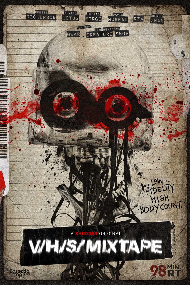 BDisgusting's tweet photo. V/H/S/MIXTAPE.

October 9 only on Shudder.

The new installment cranks the signature found-footage horror up to eleven with an electrifying new anthology where music and sound become the source of terror. https://t.co/8FPfNZOCGT