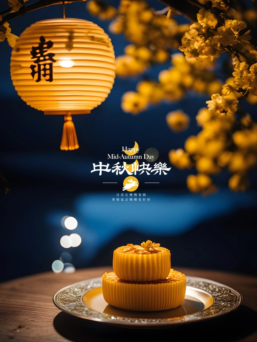 GilberteLufcca's tweet photo. Happy Mid-Autumn Festival!  Sending you sweet mooncakes and warm wishes for a harvest full of joy. ， https://t.co/IrX7OxTOtj