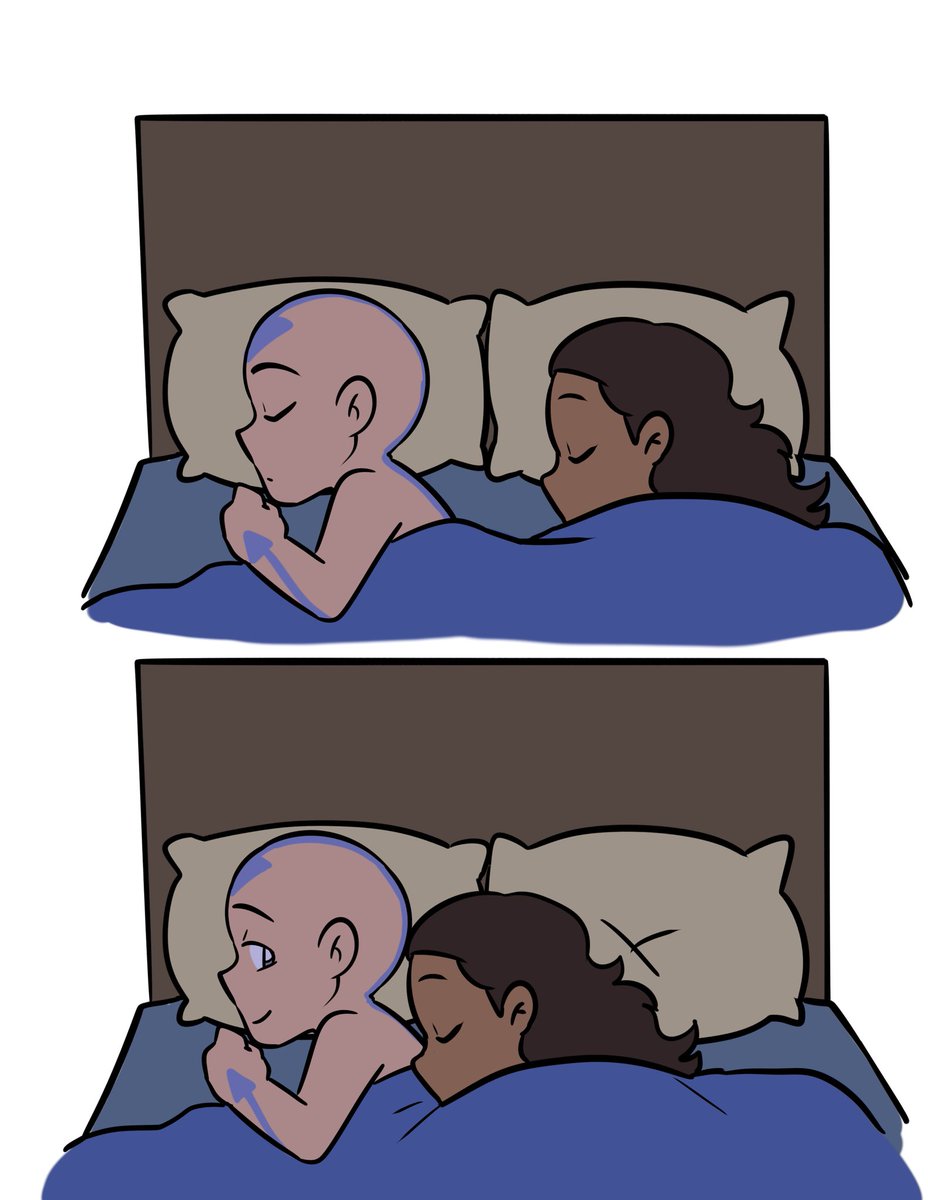 caroliner_draws's tweet photo. how I imagine #Kataang sleeps aha https://t.co/K4xPKBABpA