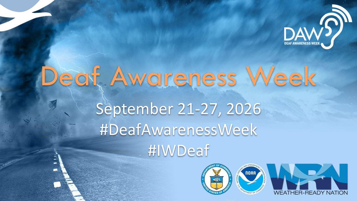 NWSColumbia's tweet photo. Deaf Awareness Week starts today! Join us as we go over weather safety information throughout the week! #IWDeaf 🤟

⁉️Did You Know - @NWS has a webpage dedicated to weather safety for the deaf &amp; hard-of-hearing?  https://t.co/hY4IlqEcjV https://t.co/wlbwckTIpO