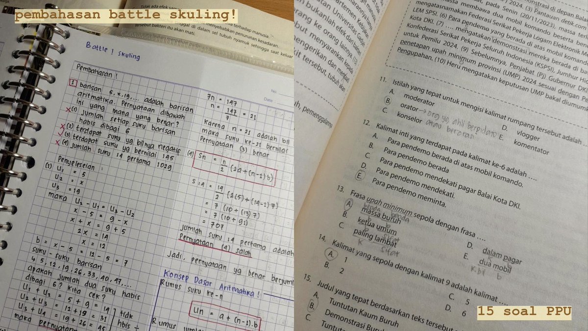 udengkeyju's tweet photo. 📑 nae's study progres𓍯𓂃

gatau kenapa tudey aku lelah sekaliee, selamatt malam moots 😴💗 https://t.co/kVme8AAfg2