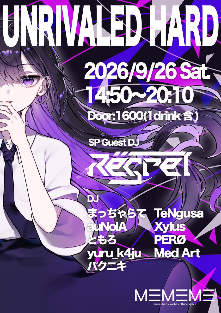 TeNgusaaa's tweet photo. 【DJスケジュール】
フライ��ー出てきたので更新‼️

9/20 VR   ClubChemistry

9/26 大阪 #URH01

9/27  VR  TBA

10/10 VR  TBA

10/11 大阪 #Instance0_real

VRもリアルも気合い入れていくぞ！

9/20はPonhayateを誘って2人でHappyhardcoreをやりますよー‼️

まだまだブッキングお待ちしてます‼️ https://t.co/kDCoND3i9K