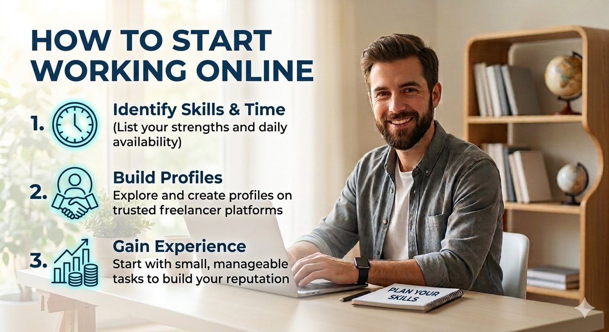 workingonlu5654's tweet photo. 💻 How to Start Working Online

Start by choosing a type of work that matches your skills and available time.

Explore trusted platforms, create your profile, and begin with simple tasks to gain experience.

🌐 Start small and build from there.

#WorkOnline #Microtasks #OnlineJobs #RemoteWork