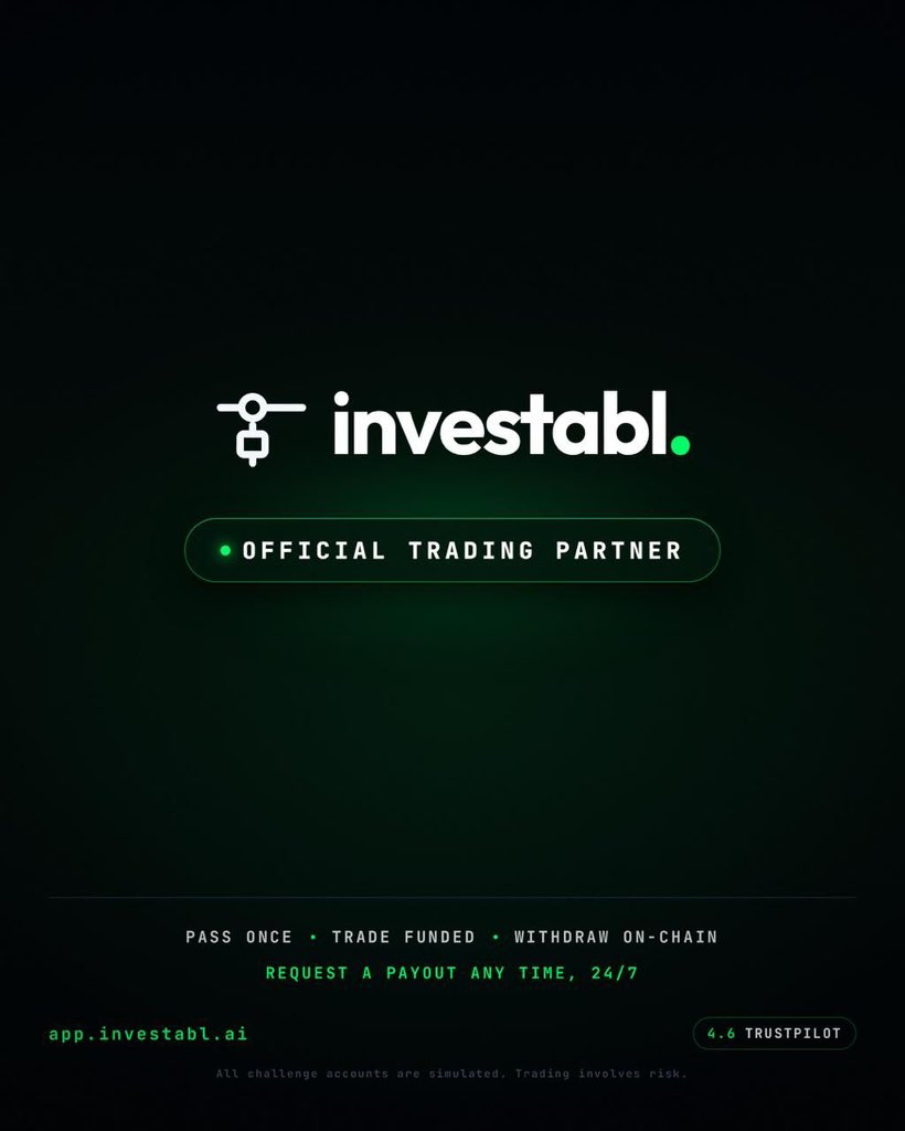 phantomfx01's tweet photo. WE’RE OFFICIAL 🤝🔥

I’m happy to announce my partnership with @InvestablProp 🎉

For anyone looking to start their funded trading journey, here’s what you get:

💰 10% OFF with my code
📈 One-step evaluation
⚡ Fast payout processing
🎯 Get funded after passing one phase

I’ll be bringing you guys more updates, opportunities & giveaways through this partnership.

Ready to trade? 👇

https://t.co/w4wZzSNXTV