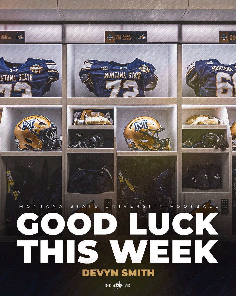 dsmith654321's tweet photo. Thank you for the Goodluck wishes! @bvigen @MSUBobcats #cmrfb #gocats https://t.co/cF3earnWRG