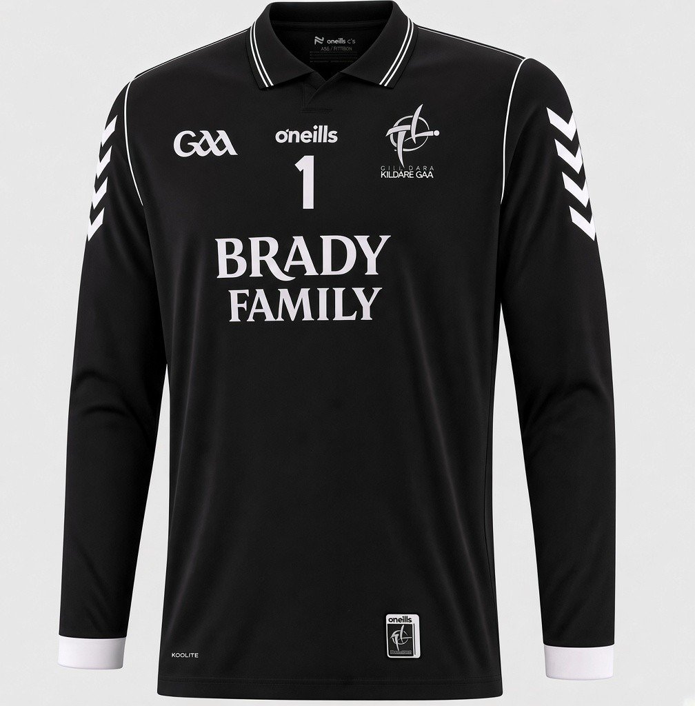 CillDaraTimes's tweet photo. An alternative design to the Kildare jersey with a nod to the early 90's. Traditionally the Kildare home jersey has been predominantly white, the goalkeeper shirt black &amp; the change strip the provincial green of Leinster. #Gaa #KildareGaa https://t.co/ycmksTo6BE