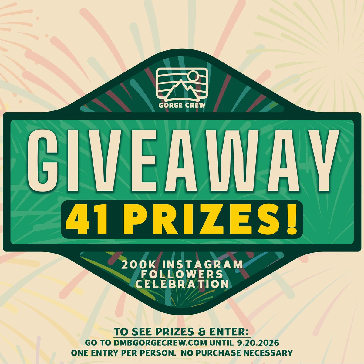 DMBGorgeCrew's tweet photo. A few days left to enter! 

To Enter:
Follow us then go to https://t.co/4foPIziAK9 to enter! One Entry Per Person and No Purchase Necessary. Full prize list available at https://t.co/4foPIziAK9

#dmb #davematthewsband #davematthews #dmbgorgecrew #dmbgc https://t.co/77SPdLFg12