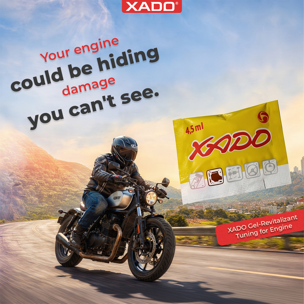 RichardKastvhy's tweet photo. Some engine problems start where you can’t see them. XADO Gel-Revitalizant protects, restores, and repairs small engines under 1 liter. https://t.co/QFicTXYGXd