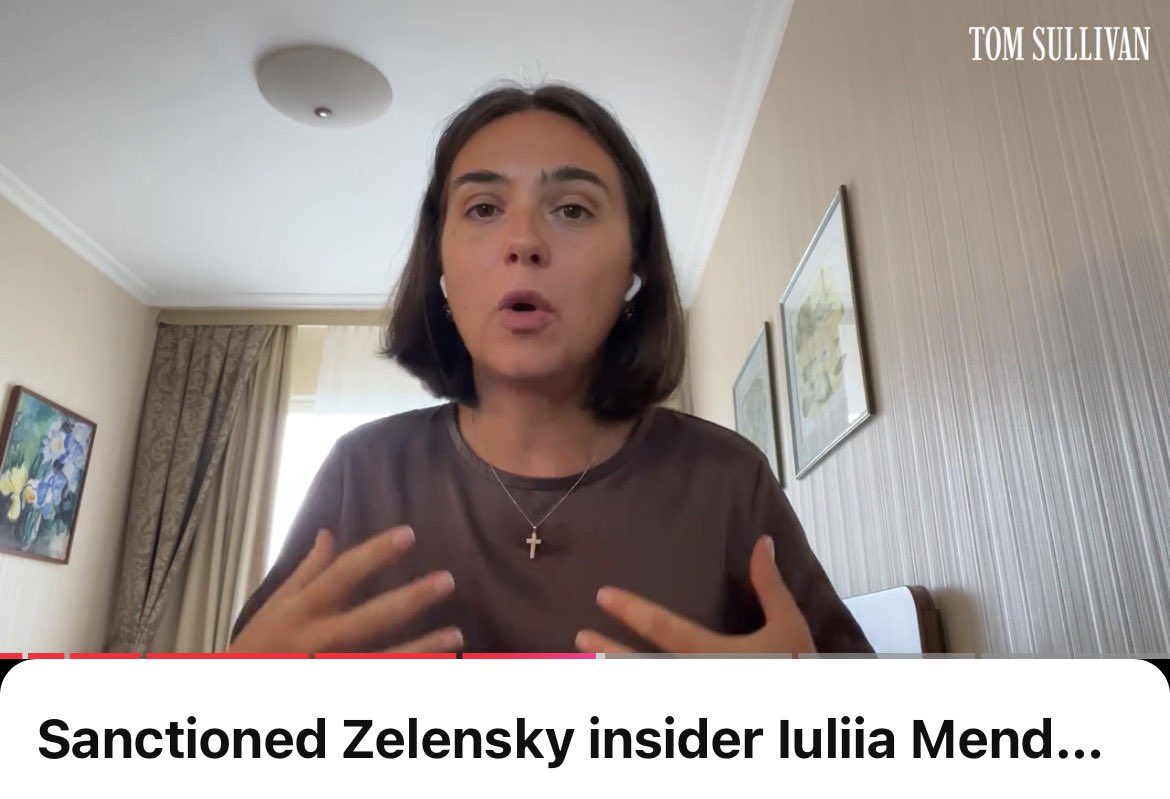IuliiaMendel's tweet photo. Continuing the war as it is will lead Ukraine toward collapse and that the only way for Ukraine to survive as a state is to settle on a realistic peace now rather than years more of attrition and bloodshed.

Mendel is highly critical of Putin and the Russian invasion, but equally critical of how the war is being prolonged by Zelensky and the West, as well as the distorted information environment surrounding the war. She says BOTH presidents are destroying Ukraine.

I highly support @TomSul1ivan because he quit his job to stand for truth -  a rare commitment to journalism seen these 
days 

https://t.co/rwKOsSjeha