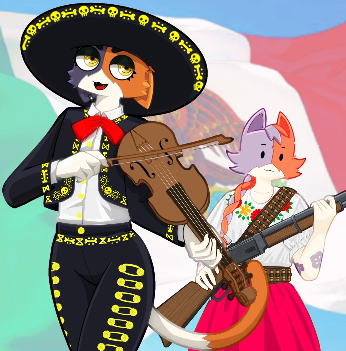 zaricuache2's tweet photo. #mewskulls #meowdy #IndependenciaDeMéxico
Se suponía que lo subiría ayer pero bueno cosas pasan (laburo) https://t.co/JPyP4glYYO