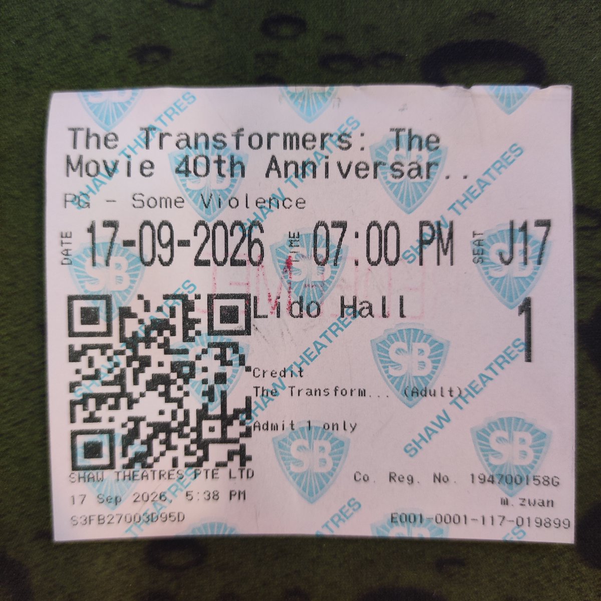CyberDork77's tweet photo. The Transformers The Movie 40th Anniversary The Apology Tour Experience Part 1

Thank you Geek Culture and Shaw Theatres for providing me with this experience! Til all are one!

#Transformers #TransformersAnimatedMovie #PeterCullen #GeekCulture #ShawTheatres https://t.co/MPwIdYxqF7