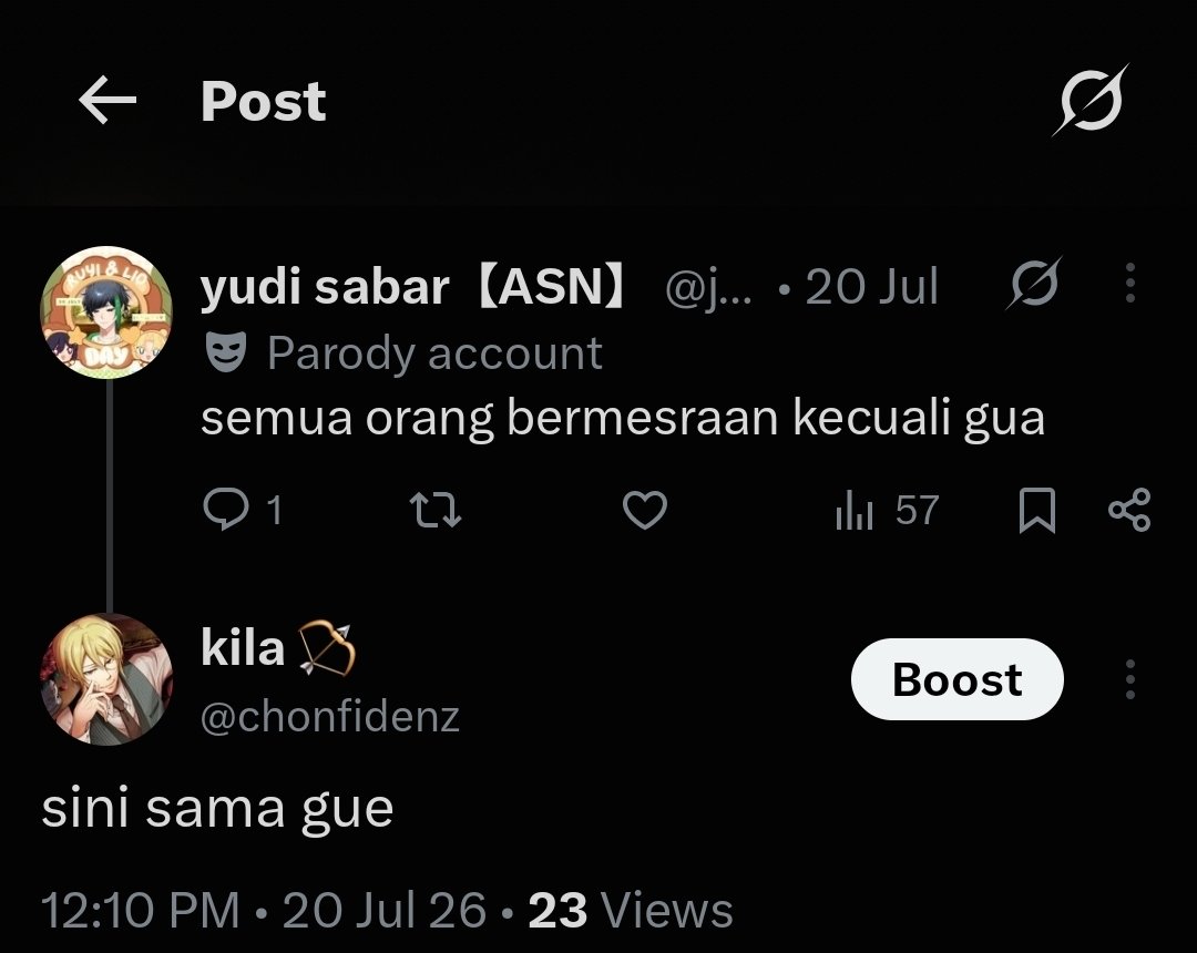 chonfidenz's tweet photo. betul. kalo gak di-dm, ya coba jadi yang nge-dm aja

(from this to this ta iki) https://t.co/IpkT5xVG3h