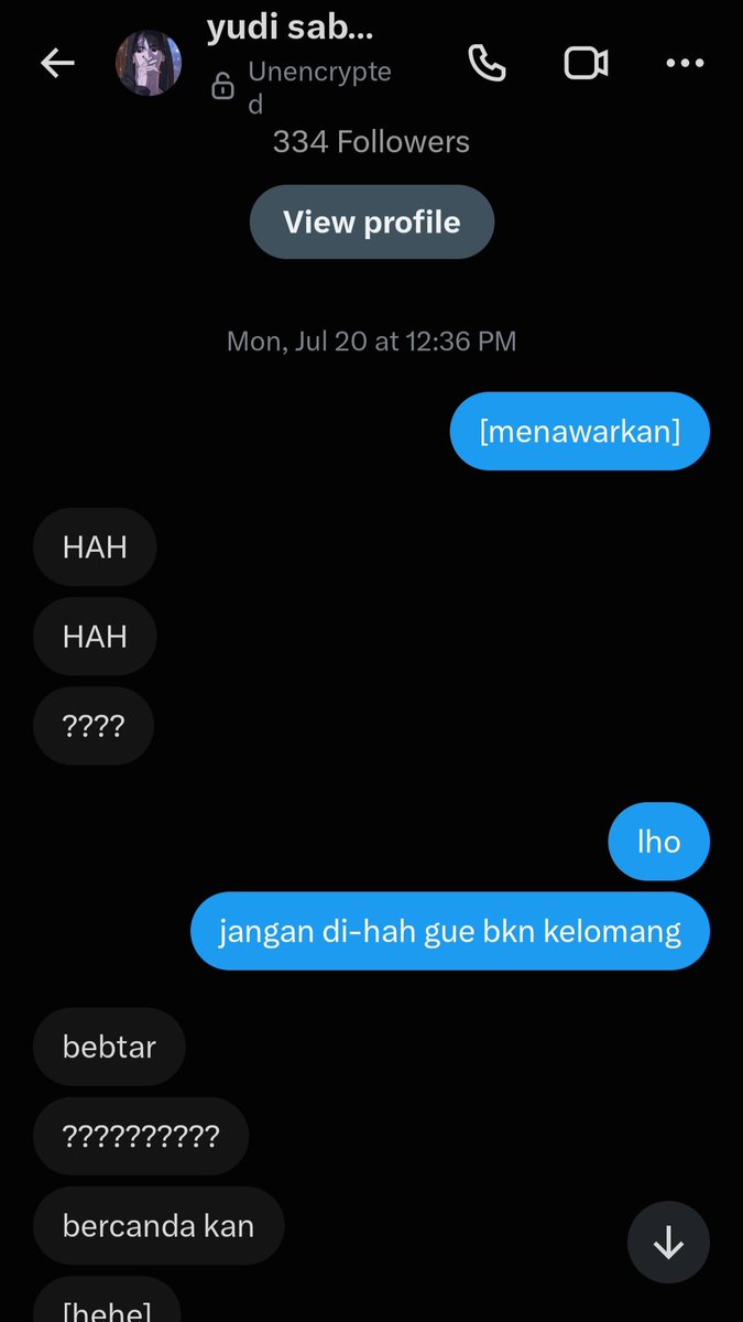 chonfidenz's tweet photo. betul. kalo gak di-dm, ya coba jadi yang nge-dm aja

(from this to this ta iki) https://t.co/IpkT5xVG3h