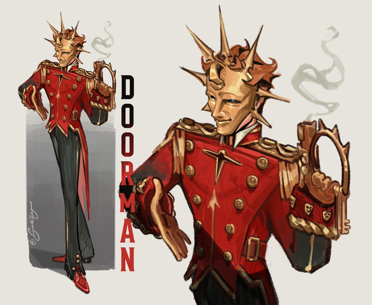 solleiiaa's tweet photo. Ascendant Doorman Design 🛎 #deadlock #doorman https://t.co/cSERpBcZET