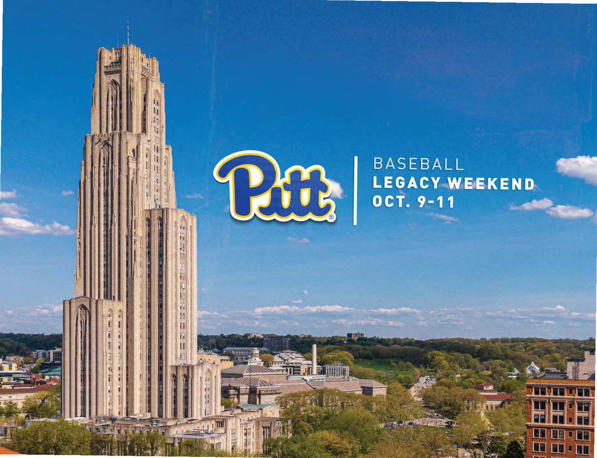 Pitt_LIFESKILLS's tweet photo. Forever Panthers — Baseball Legacy Weekend is coming up!
Mark your calendars for October 9–11 as we celebrate Pitt Baseball and reconnect with our Forever Panthers.
Check your email for more information! https://t.co/Unj8CCPG56