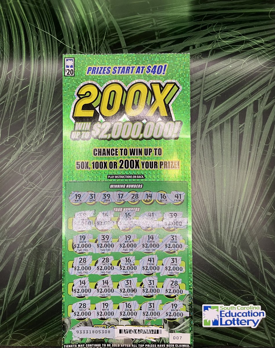 sclottery's tweet photo. 🎉💰 BIG WIN IN AIKEN! 💰🎉
A lucky player in Aiken just scored an incredible $50,000 playing 200X! 🤩🔥
Now THAT’S a reason to celebrate! 🎊🍀
Congratulations on the amazing win! 🥳
#BigWin #AikenSC #200X #Winner #SouthCarolinaLottery https://t.co/ft8b19ZOvL